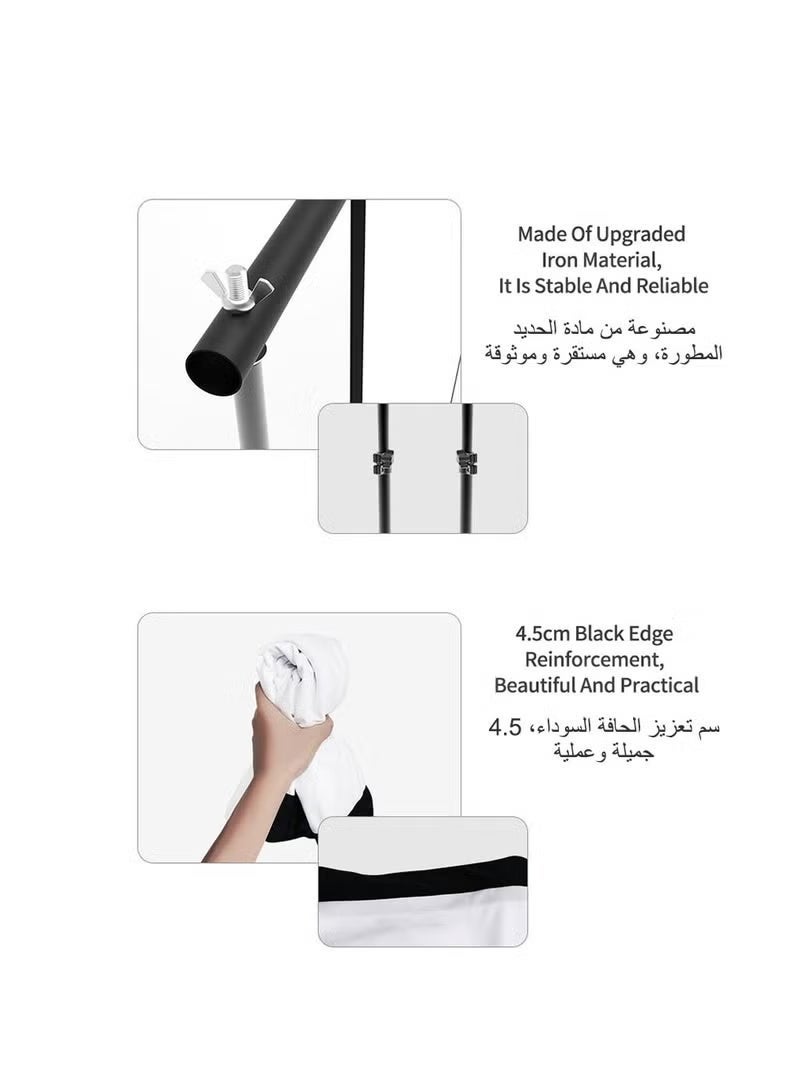 Flash Hawk 100 inch 16:9 Outdoor and Indoor Portable Projector Screen with Stands - Image 4